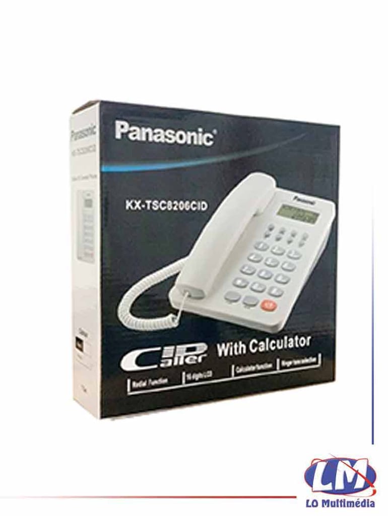Téléphone filaire Panasonic KX-TSC8208CID - Le Petit Bana Bana